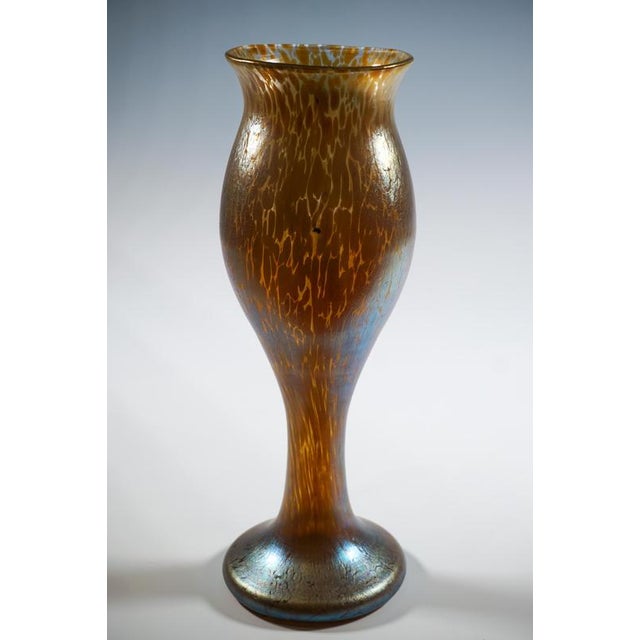 Large Art Nouveau Candia Papillon Vase by Johann Lötz Witwe, Bohemia, Austria, 1898 For Sale - Image 4 of 8