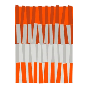 Color Rhythm in Orange Fine Art Print 25" X 30" by Liz Roache