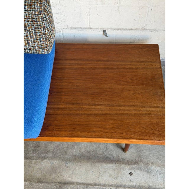 Walnut Sofa Daybed With Integrated Side Table Danish Mid-Century Modern 1960s For Sale - Image 13 of 15