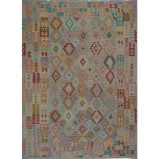 Traditional Handwoven Turkish Kilim Rug-8'3" X 11'9" For Sale