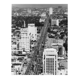 1965 Wilshire Boulevard Los ángeles Rooftop Photograph by Don Ware For Sale
