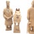 Vintage Lintong Museum Terracotta Warriors 5 Piece Boxed Replica Set 12" For Sale - Image 13 of 18