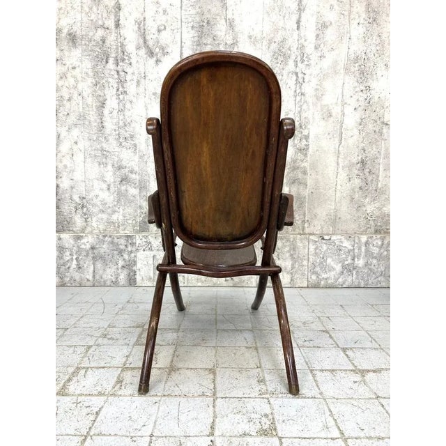 Vintage Bentwood Folding Armchair For Sale - Image 5 of 9