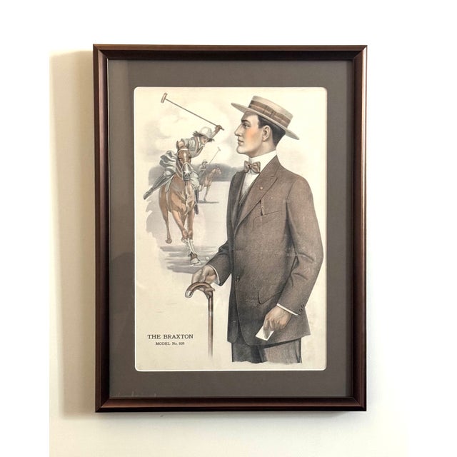 Original folio fashion print from M.L. Oberndorf & Co., Chicago, Illinois, featured in the company's 1913 Spring & Summer...