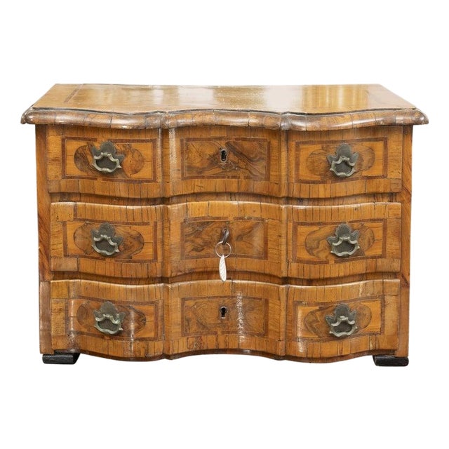 Italian Baroque Walnut Specimen Chest For Sale