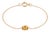 Dainty Oval Citrine Bracelet | Solitaire Gemstone Bracelet | Minimalist Cable Chain Layering Bracelet For Sale