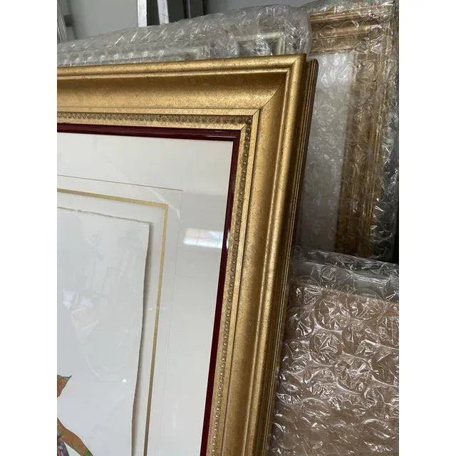 Late 20th Century Large Statement Framed Parrot Wall Art For Sale - Image 11 of 11