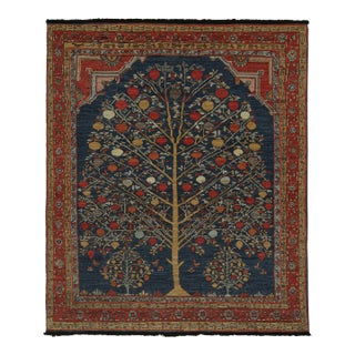 2010s Rug & Kilim’s Antique Persian Style Rug in Red, Blue & Gold Pictorials For Sale