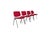 Vintage Castelli Stacking Chairs by Giancarlo Piretti, Set of 4 For Sale - Image 4 of 13
