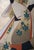 Showa Era Japanese Painted Panels "Samurai & Bijin", a Pair For Sale - Image 13 of 17