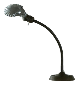 Art Deco Adjustable Shell Shade Table Lamp, Belgium, 1930s