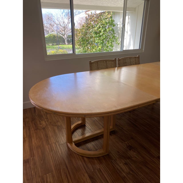 1960s McGuire San Francisco Extendable Dining Table For Sale - Image 6 of 13