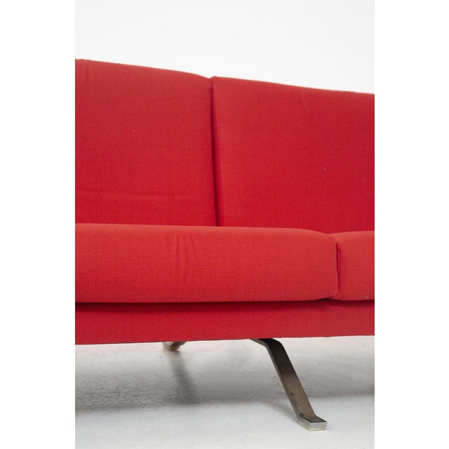 Cassina Italian Red Model 875 Sofa by Ico Parisi for Cassina For Sale - Image 4 of 11