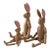Vintage Hand-Carved Articulated Wooden Rabbit Family - Set of 3 For Sale