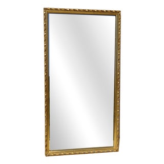 Wood and Gilded Stucco Mirror, 1950s For Sale