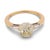 Modern Mid 20th Century Gia 1.09 Carat Old Mine Cut Diamond 14k Yellow Gold Engagement Ring, Size 7 For Sale - Image 3 of 6