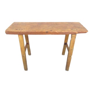Oriental Style Rustic Console Table For Sale