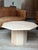 Stone Italian Minimalist Octagonal Travertine Coffee Table, 1970s For Sale - Image 7 of 7