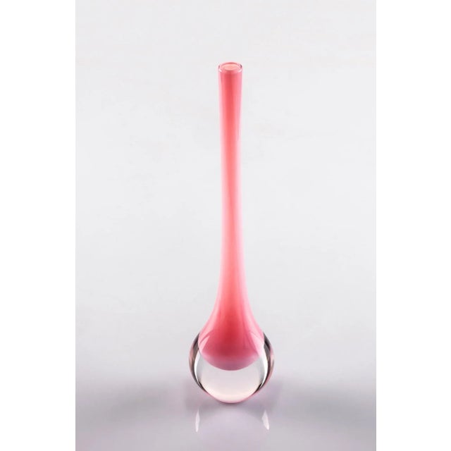Murano Glass Sommerso Goccia Vase by Antonio da Ros for Cenedese Vetri, Italy For Sale - Image 4 of 4