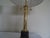 Late 20th Century Classic Brass & Marble Column Lamps - a Pair For Sale - Image 4 of 6
