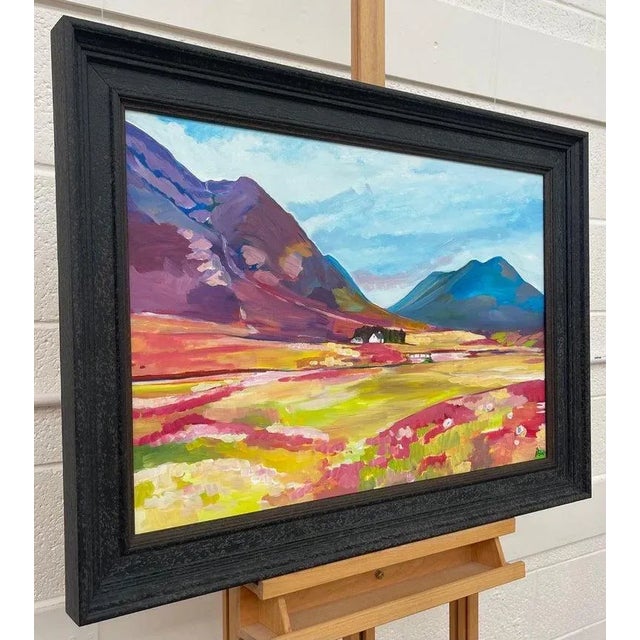 Colourful Abstract Landscape Painting of the Scottish Highlands by Leading Contemporary British Artist, Angela Wakefield...