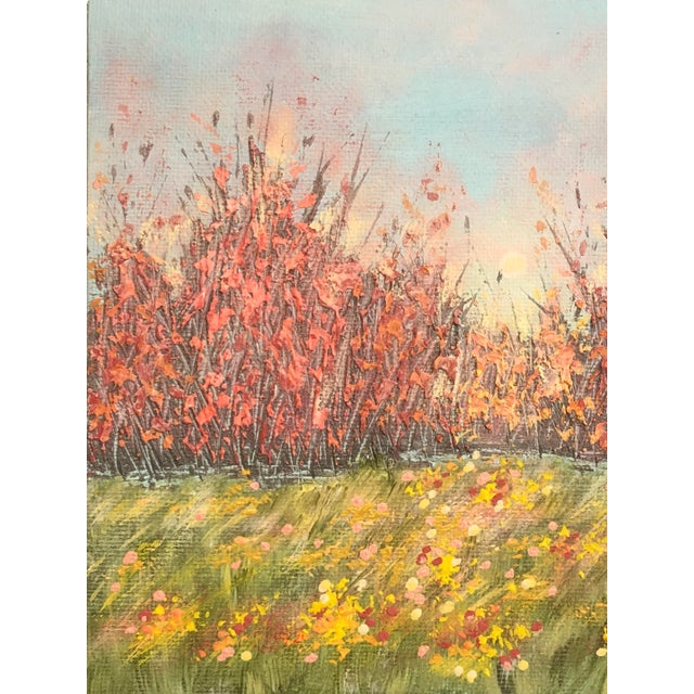 Contemporary "When September Ends" Contemporary Impressionist Style Painting by Deb Bossert For Sale - Image 3 of 7