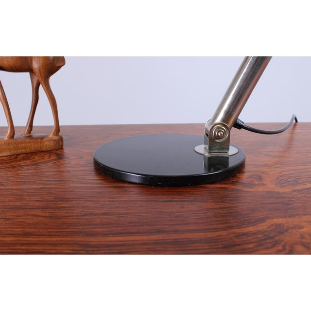 Bauhaus Black 144 Table Light by H. Th. J. A. Busquet for Hala, 1950s For Sale - Image 10 of 18