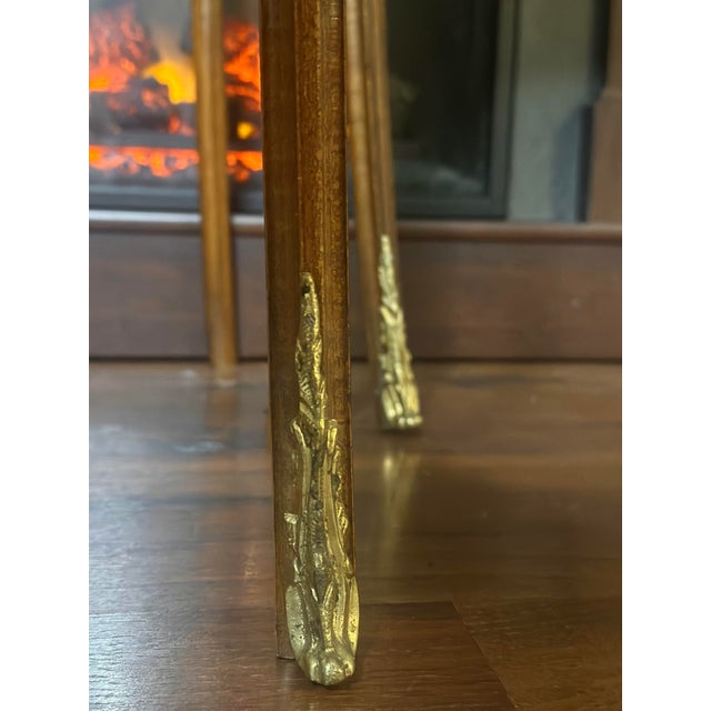 Wood Late 19th Century Pair of Louis XVI–style Demilune Nightstands For Sale - Image 7 of 7