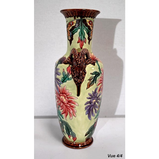 Vintage Colorful Ceramic Vase, 1930s For Sale - Image 12 of 18