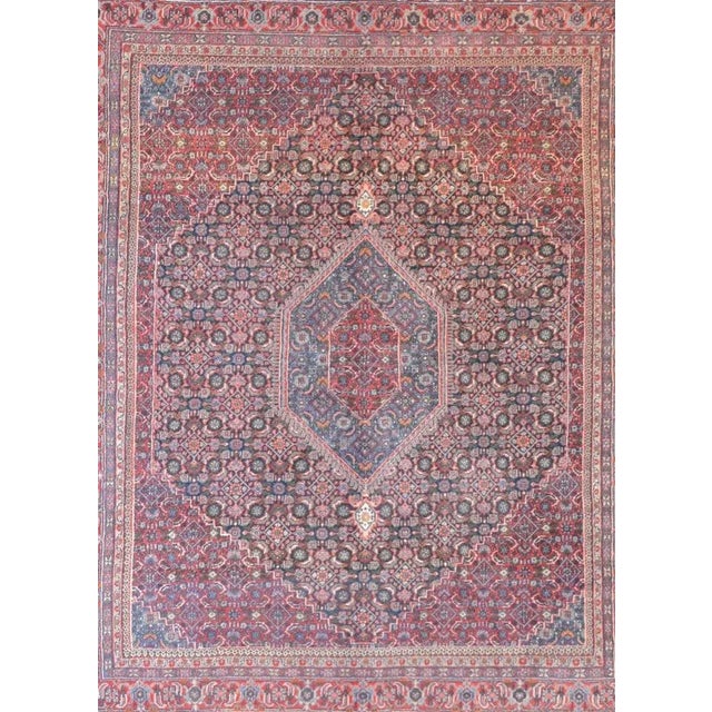 Vintage Indian Bidhar Rug For Sale In Chicago - Image 6 of 12
