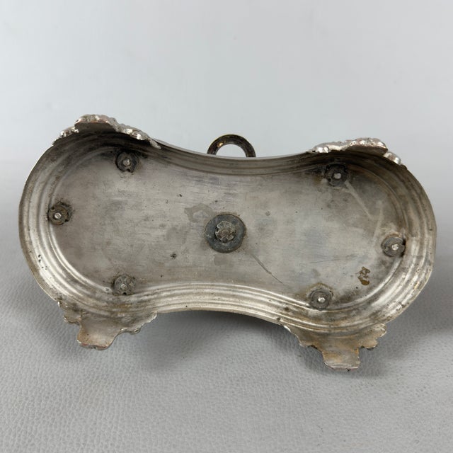 Silver Silver-Plated and Fine Crystal Oil and Vinegar Set, 1960s, Set of 3 For Sale - Image 8 of 11