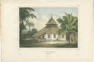 D'Urville, Illustration of a Mosque in the Malay District of Ambon Island, 1833, Print