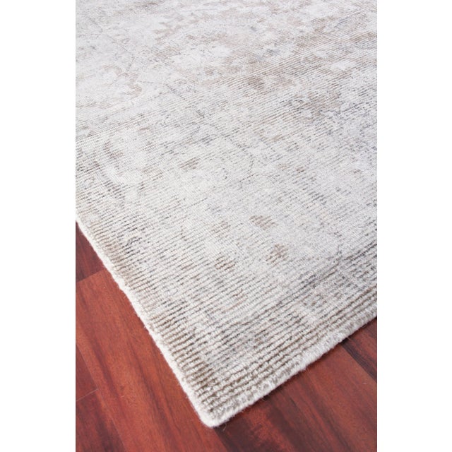 Textile Exquisite Rugs Biron Handmade Wool & Viscose Brown - 8'x10' For Sale - Image 7 of 9