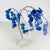Vintage MCM Large Whimsy Tree Sculpture Art Blue Glass Leaves & Base With Wire For Sale - Image 9 of 9