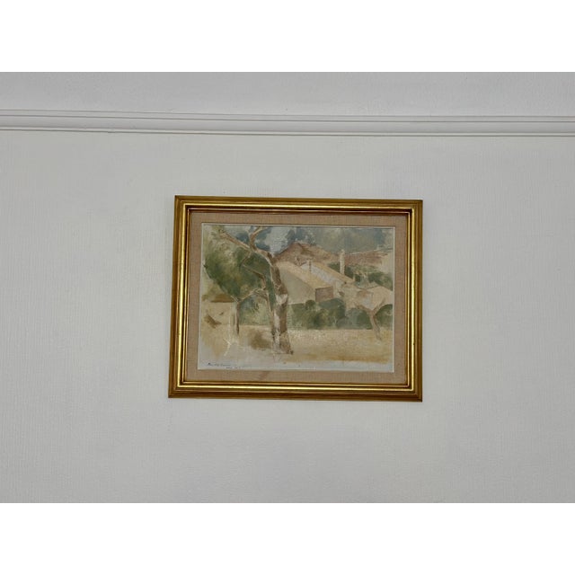 Lars Olof Ericsson, Calpe, 1957, Oil on Panel, Framed For Sale - Image 8 of 15