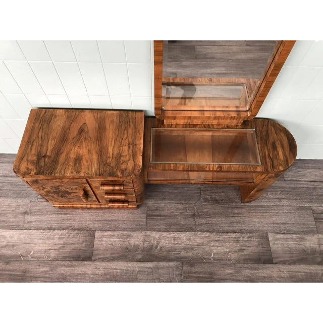 1930s Briar Bedroom Makeup Cabinet with Mirror, 1930s For Sale - Image 5 of 13