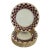 Vintage Pickard Fine China Salad Plates, Set of 8, Burgundy & Gold Fan Pattern For Sale
