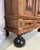 Wood 19th Century Monumental Dutch Baroque Revival Cushion Cupboard (Kussenkast) Kas Cabinet on Ebonized Ball Feet For Sale - Image 7 of 10