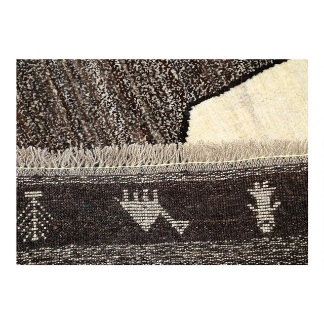 Fine Hand Knotted Persian Shiraz Rug For Sale - Image 4 of 4