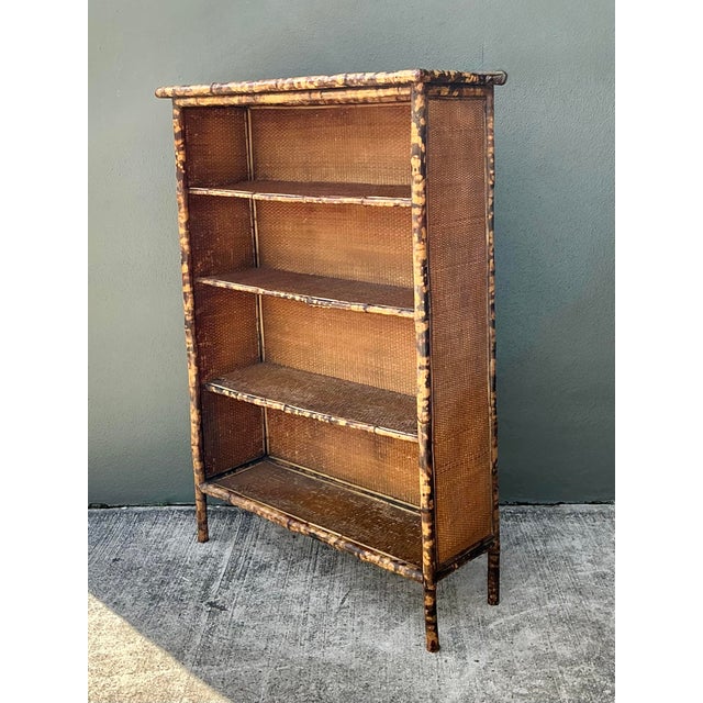 Vintage Tortoise Bamboo Etagere For Sale - Image 4 of 12