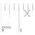 Early 21st Century 10K White Gold 1/10 Cttw Diamond 'X' Initial Stud Earring For Sale - Image 5 of 5