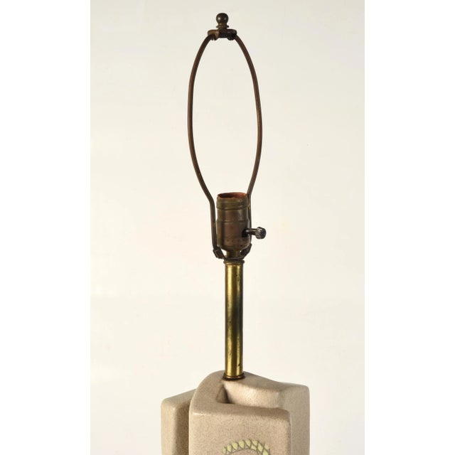 Mid-Century Modern Marianna Von Allesch Mid Century Modern Studio Pottery Swirl Lamp For Sale - Image 3 of 13
