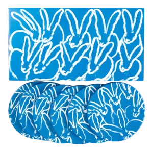 Bluesy Bunny Coaster Box Set With 6 Coasters