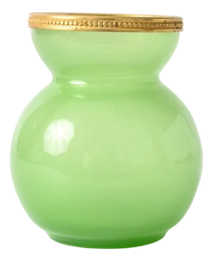 Italian Green Opaline Glass Vase by Vincenzo Nason, 1960s