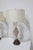 Mid-Century Modern Gerald Thurston for Lightolier Hourglass Porcelain and Brass Table Lamps For Sale - Image 3 of 6