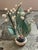 Japanese Polychrome Carved Potted Lily of the Valley For Sale - Image 3 of 12