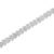 .925 Sterling Silver 1.0 Cttw Chevron 2 Stone Arrow Link Tennis Bracelet For Sale - Image 4 of 7