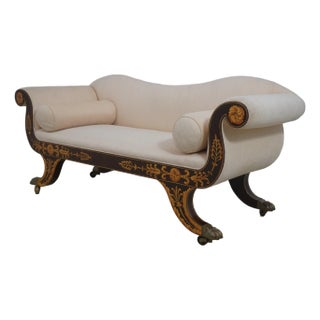 Fine Quality Vintage Baltimore Grecian Style Sofa Settee For Sale