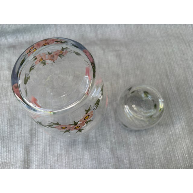 Vintage Hand Painted Bedside Carafe & Cup Set For Sale - Image 14 of 14