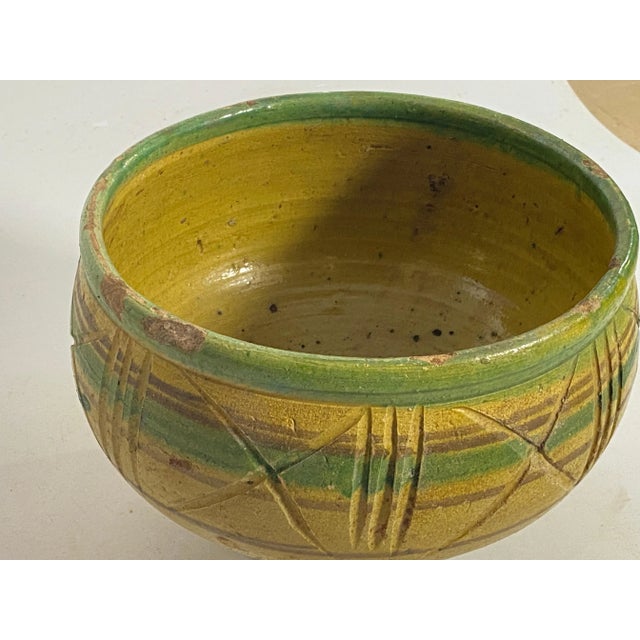 Middle Eastern Pottery Art Bowl For Sale - Image 6 of 12